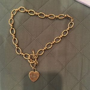 Vintage juicy couture gold chain necklace